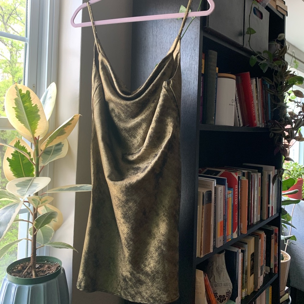 Forever 21 gold dress